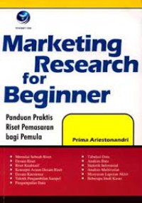 Image of Marketing Research For Beginner, Panduan Praktis Riset Pemasaran Bagi Pemula